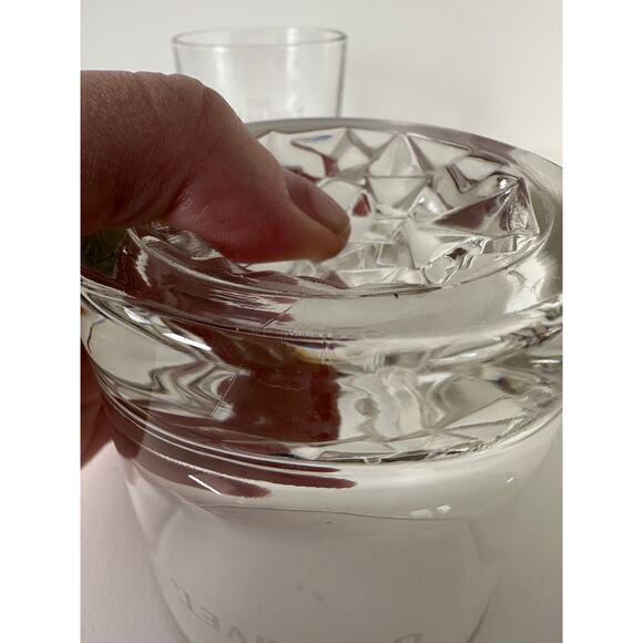 The Glenlivet Scotch Whisky Rocks Glass Raised Cut Base Etched 10 oz Heavy set 2 - Picture 4 of 7